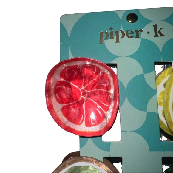 Piper K Fruit Hair Clip Set - Picture 5 of 6